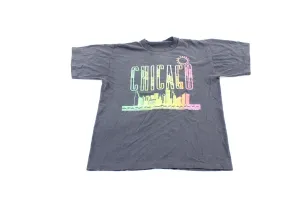 1990 Chicago Skyline Graphic T-Shirt