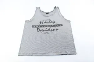 90's Harley Davidson Motorcycles Striped Tank Top