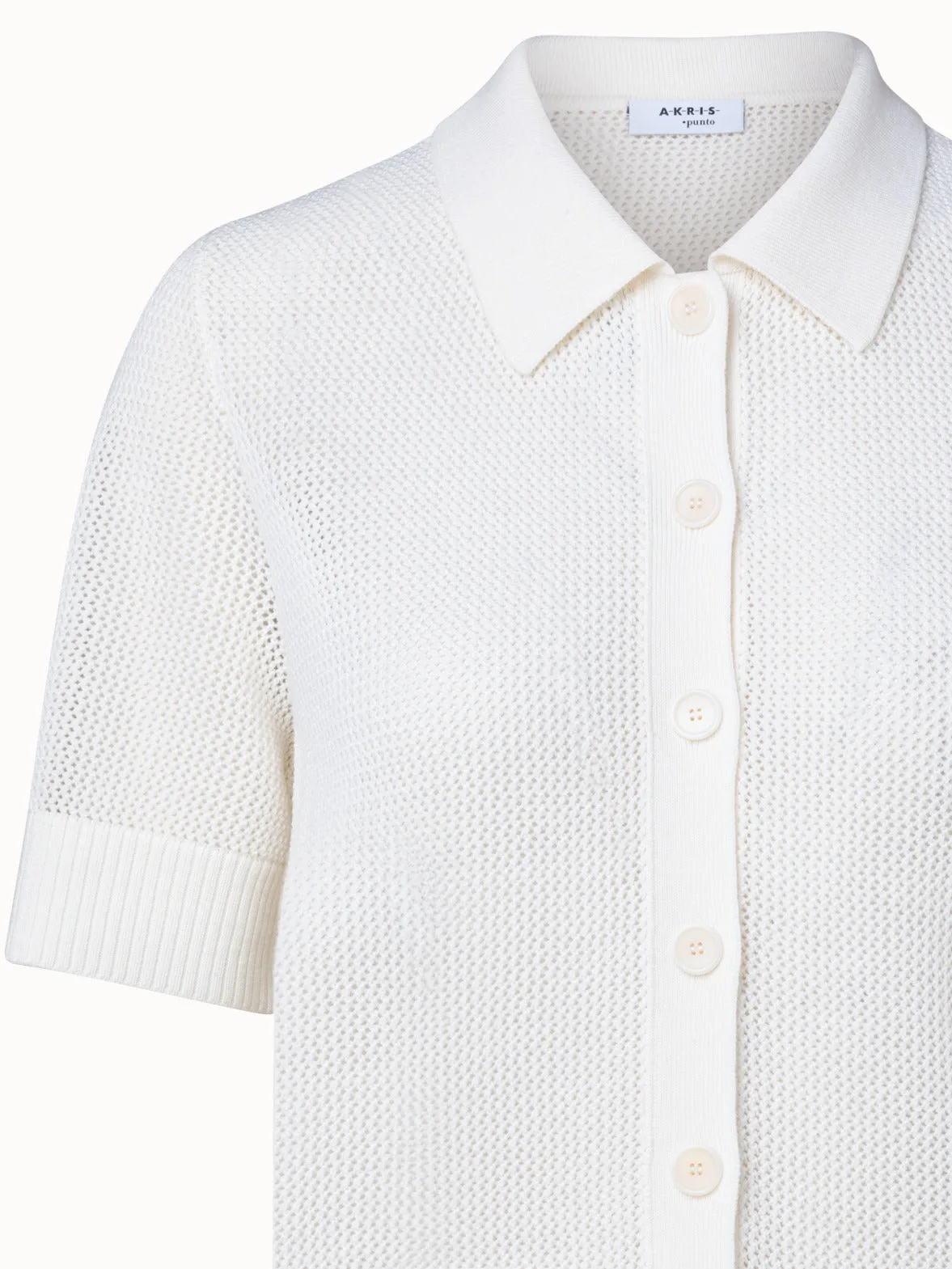 Cardigan Cardigan aus Merinowoll-Crochet-StrickWool Crochet