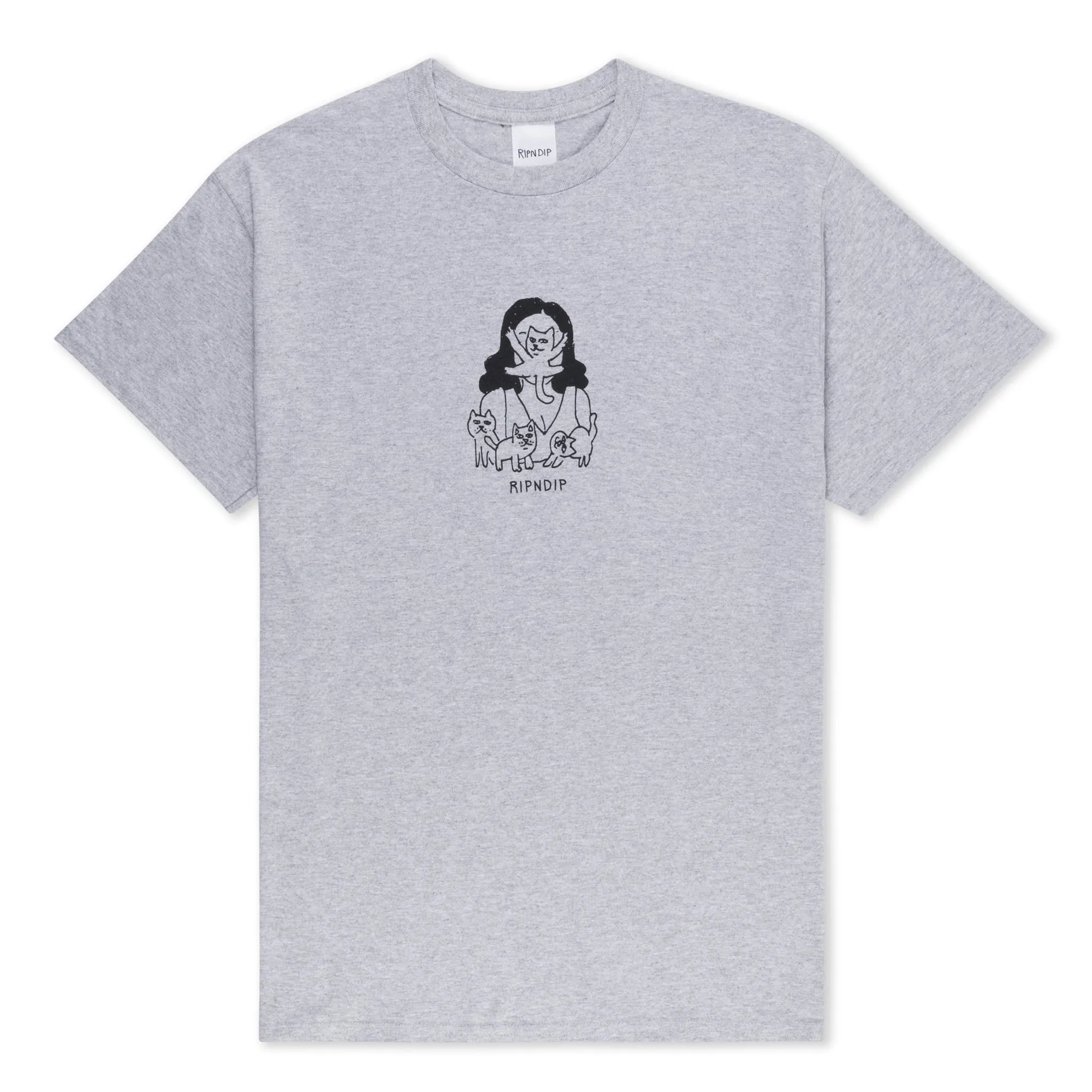 Cat Lady Tee (Ash Heather)