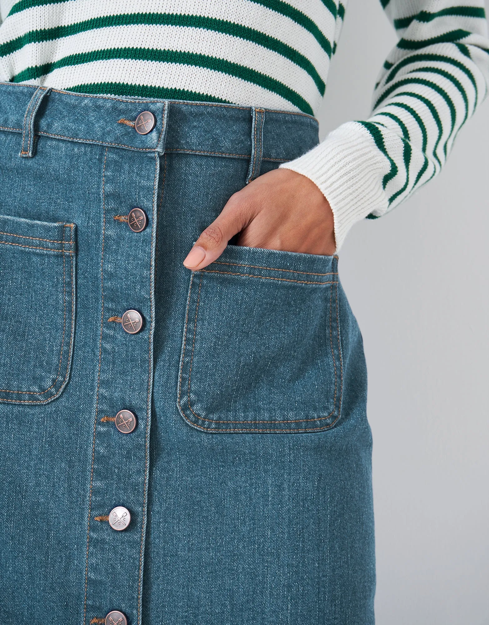 Crew Clothing Denim Skirt