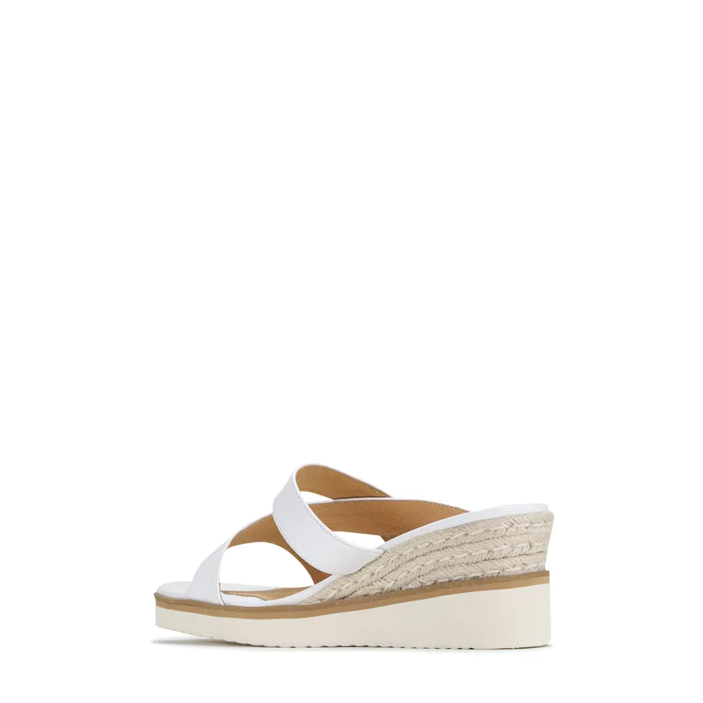 Laz Leather Slides