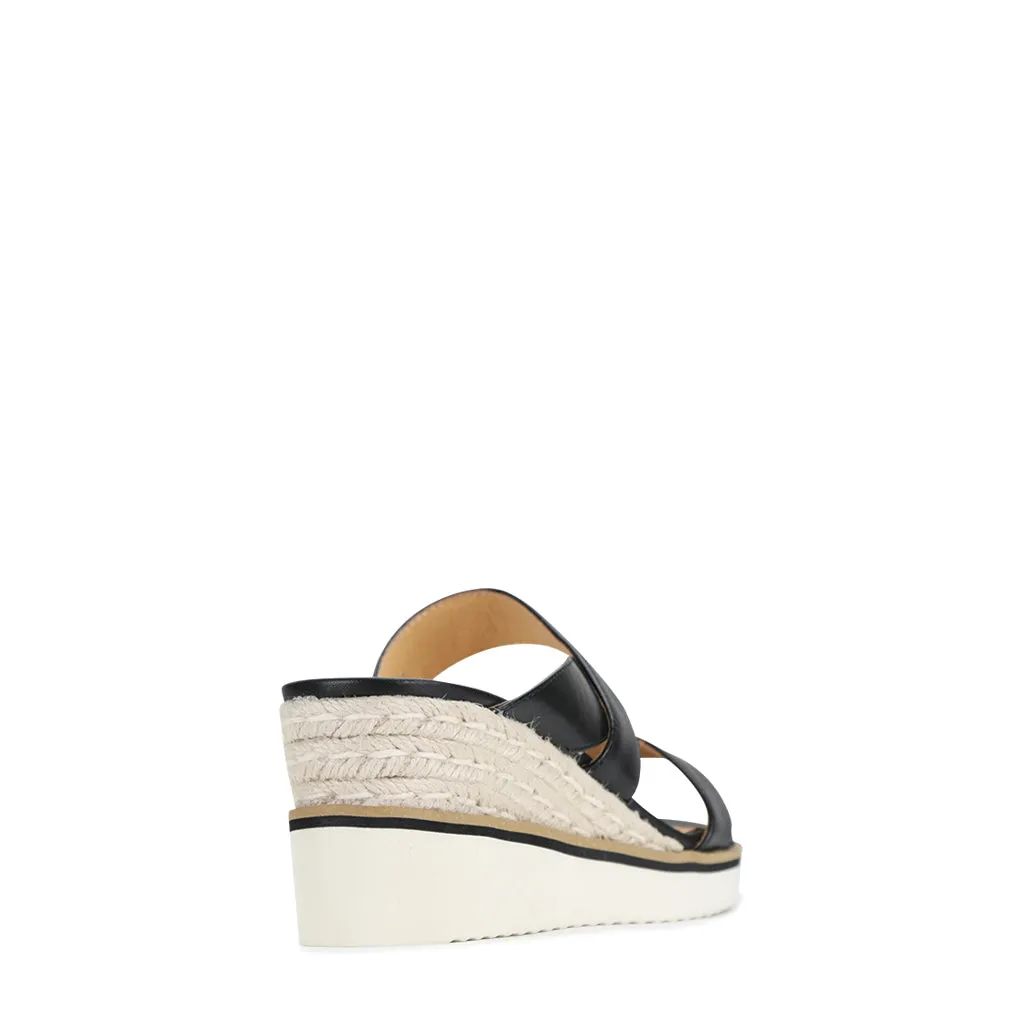 Laz Leather Slides