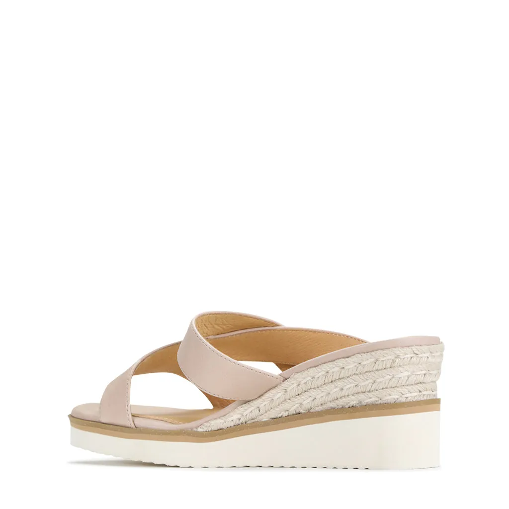 Laz Leather Slides