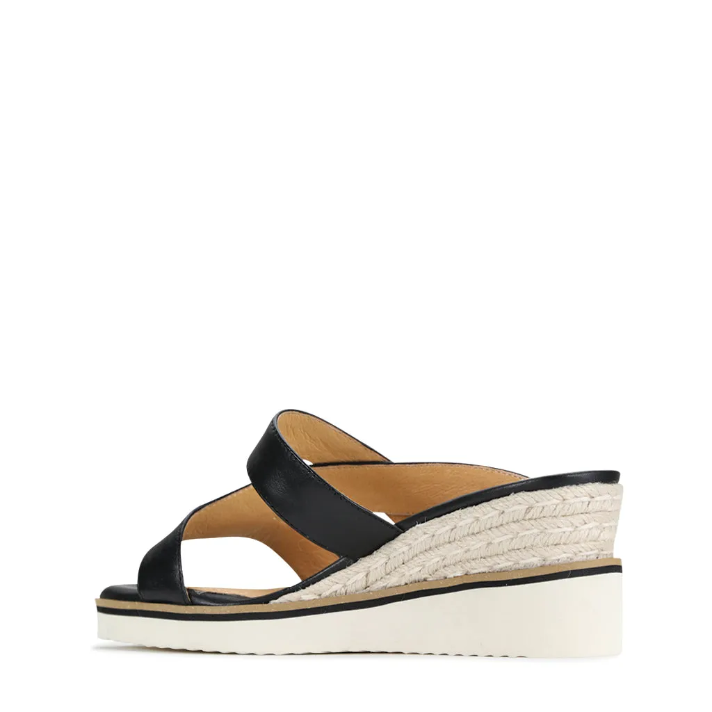 Laz Leather Slides