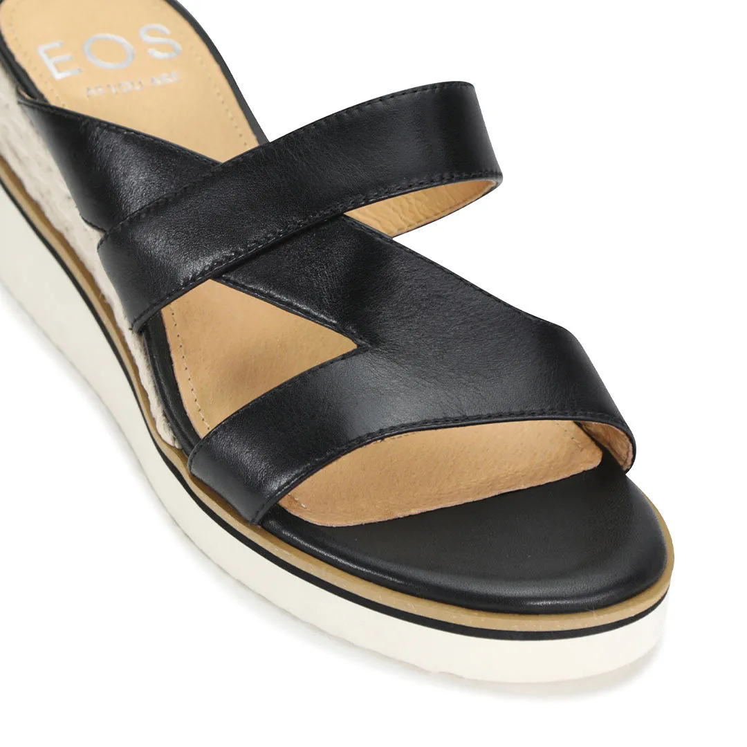Laz Leather Slides