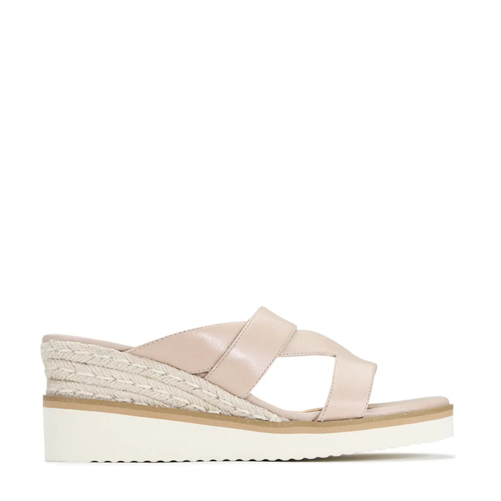 Laz Leather Slides