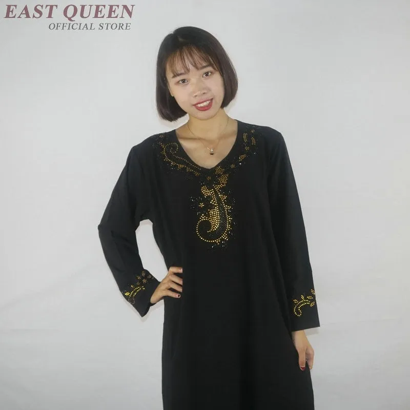 Muslim dress women clothing kaftan dubai abaya islamic clothing arabic dress abayas for women   AE001
