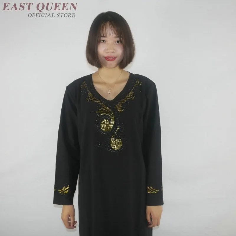 Muslim dress women clothing kaftan dubai abaya islamic clothing arabic dress abayas for women   AE001