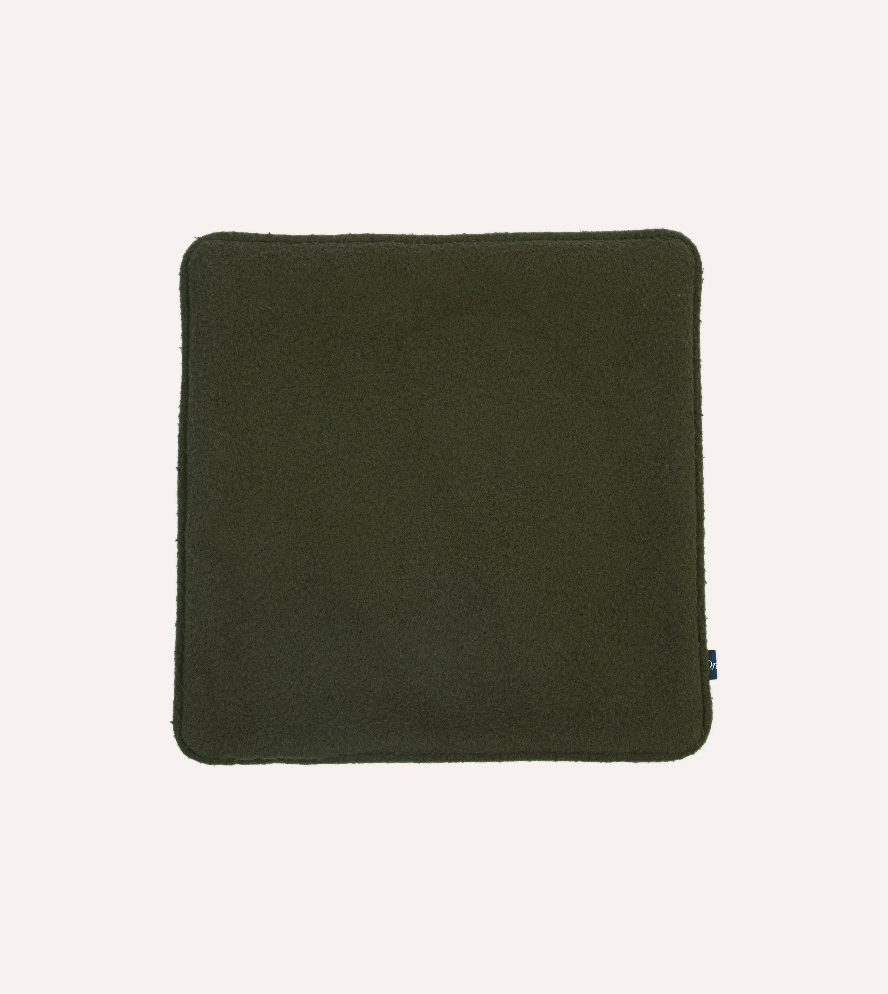 Wool Cushion Cover in Olive Green for Casentino Style