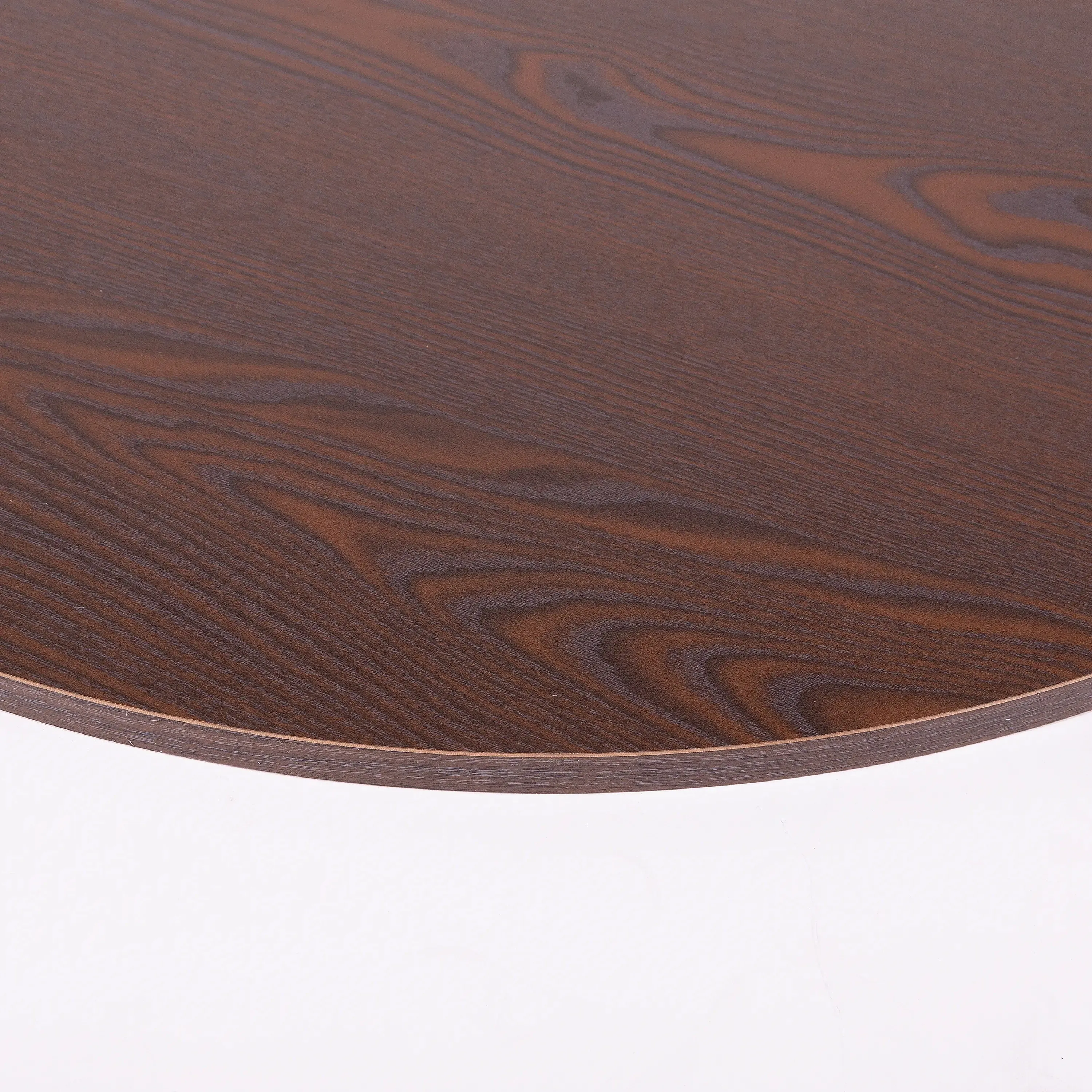 Round Clothing Rack Top Shelf, 30" Dia., 5/8", Melamine, Woodgrain