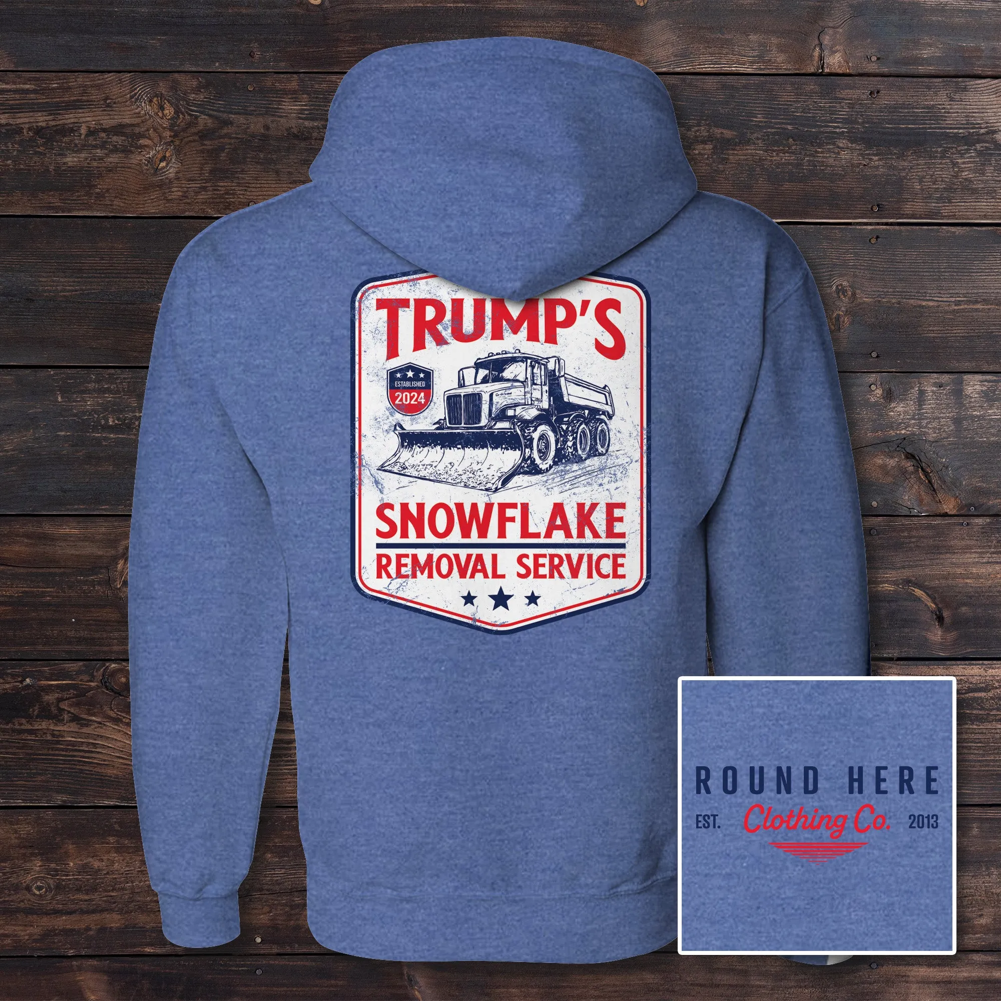 'Round Here Clothing Snowflake Removal Service